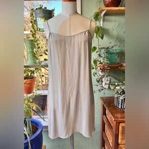 Diane von Furstenberg Silk Slip Dress Size 6 Neutral Spaghetti Strap